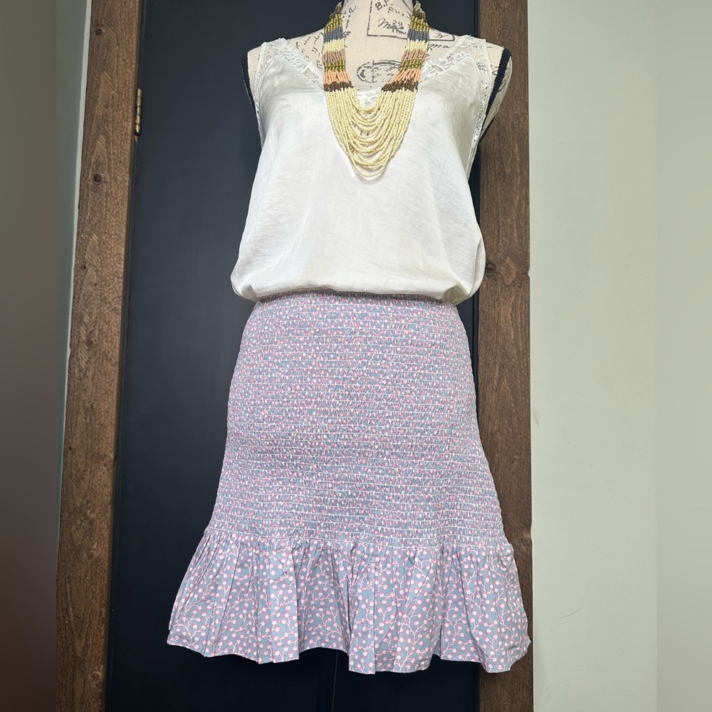 French Connection Floral Smocked Skirt